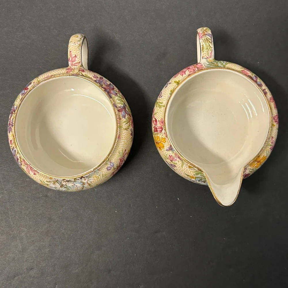 Lord Nelson Ware Heather Stacking Tea for One Set Floral Chintz 2780